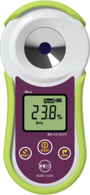 HM Digital RWM-1000 Wine Refractometer - Digital Brix KMW Babo Oe Tester with AT