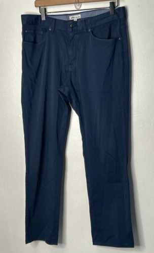 Peter Millar Chino Pants Men 33 x 28 Blue Stretch 