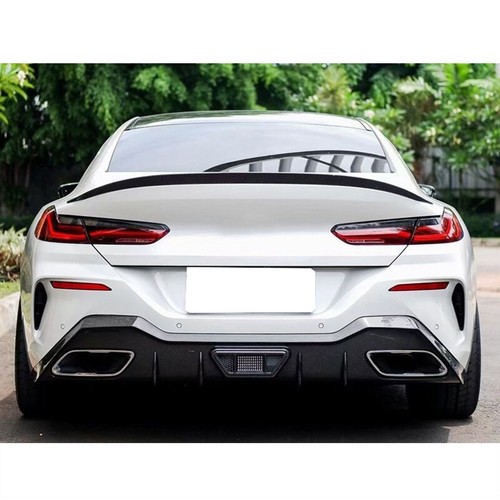 For BMW 8 Series G14 G15 M850i DRY CARBON FIBER Rear Bumper Diffuser Lip Spoiler - Picture 5 of 12