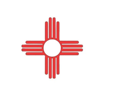 New Mexico Zia Symbol Vinyl Die Cut Decal Sticker - State Flag Sun