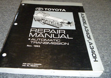 1993 Toyota A340f Automatic Transmission Shop Service Repair Manual Rm391u Xz