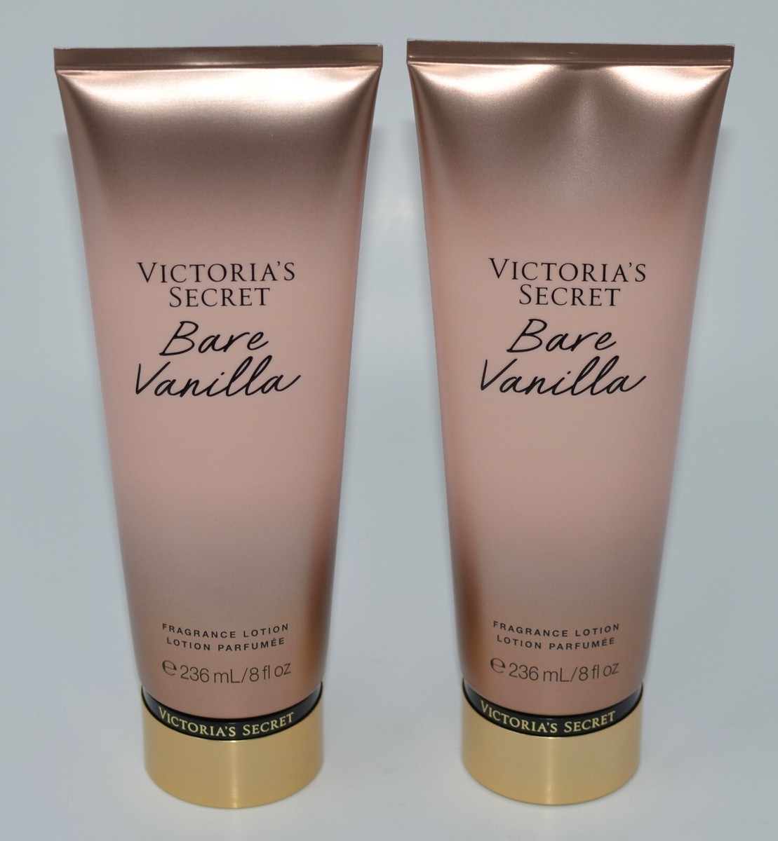2 NEW VICTORIA'S SECRET BARE VANILLA FRAGRANCE LOTION BODY