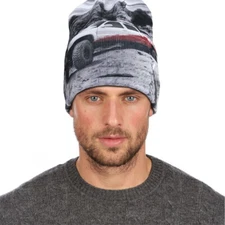 Unisex Beanie Hat Knit Winter Warm Pull On Closure Knit Casual Retro Style Gray