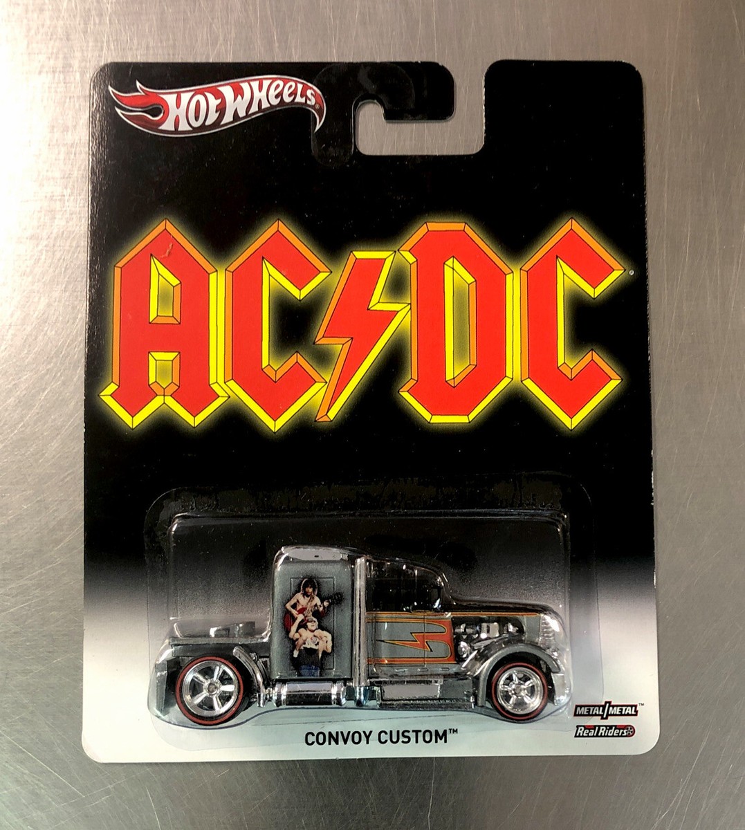 HOT WHEELS AC⚡️DC CONVOY CUSTOM RIG REALRIDERS TIRES 1:64 SCALE