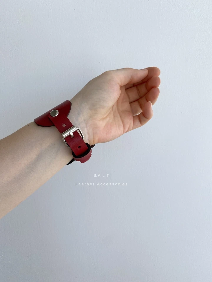 Широкий кожаный браслет с уплотнительным кольцом кожаный браслет наручники - Изображение 4 из 4