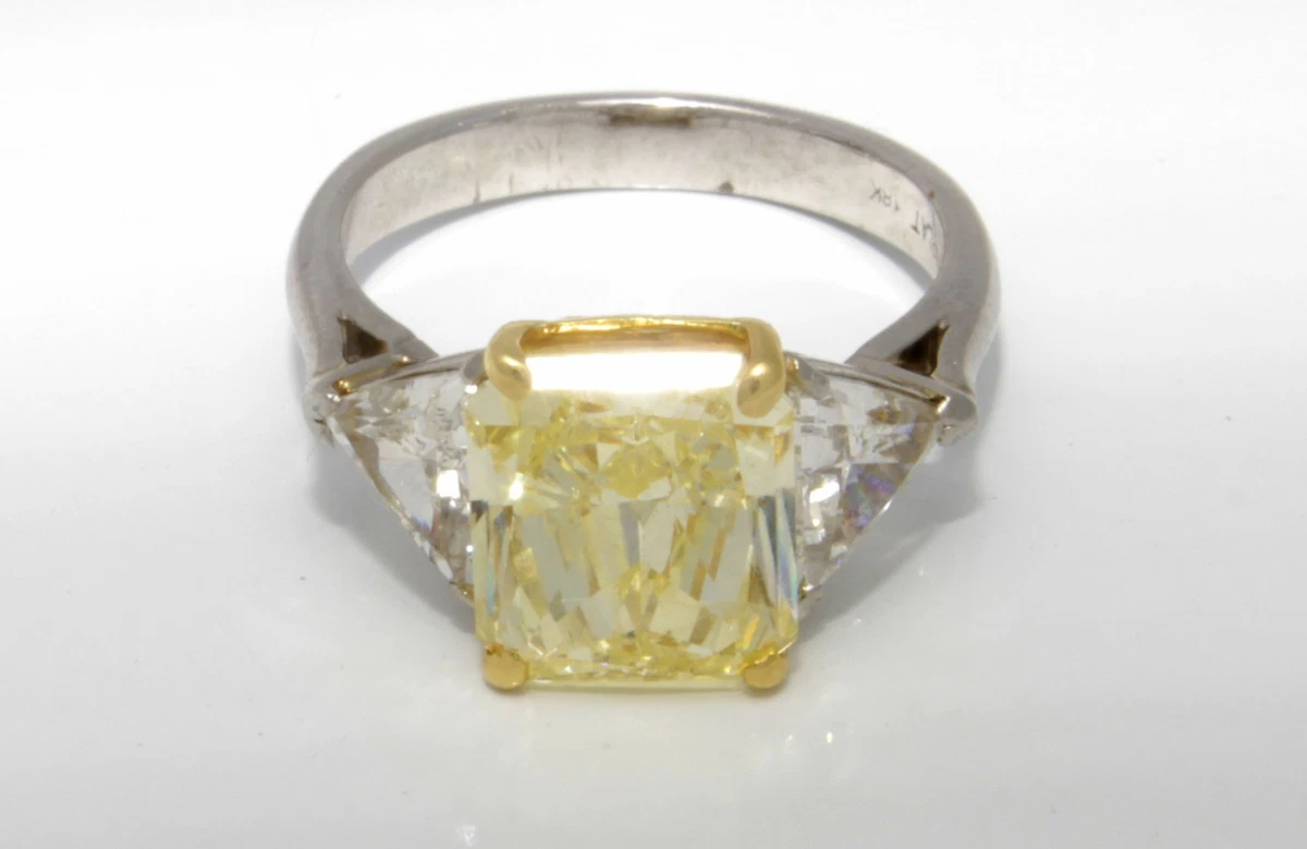 Ebay yellow deals diamond rings