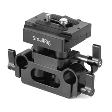 SmallRig Universal 15mm Rail Support System w/ 15mm Rod Clamp and QR Plate 2272