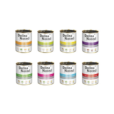 10x800g Dolina Noteci Premium Nassfutter für Hunde ohne Fisch
