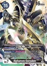 Digimon Card Game Alphamon: Ouryuken BT9-111 Secret Rare X Record Near Mint