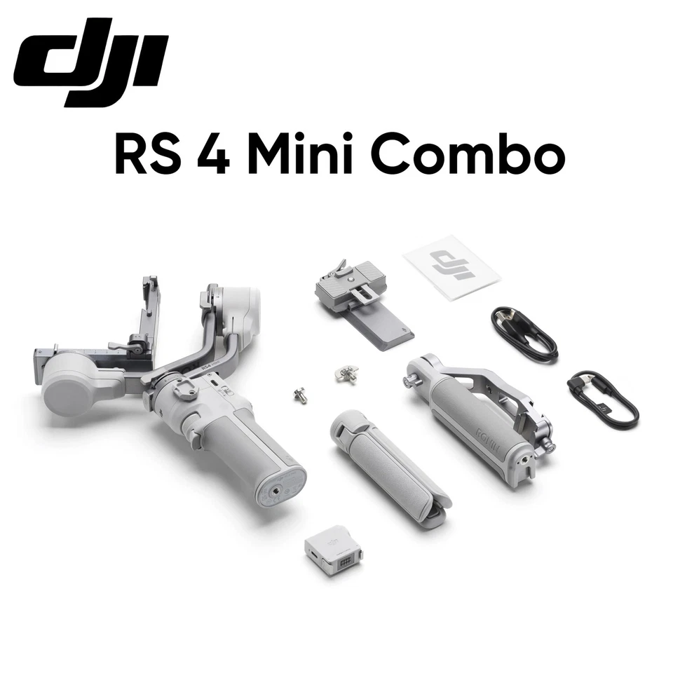 DJI RS 4 RS4 Mini Combo 3-Axis AI Handheld Cameras Smartphone Gimbal Stabilizer - Image 2 of 4