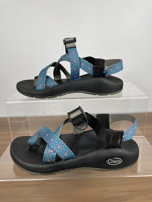 Chaco Z/Cloud Trace Eclipse Blue Sport Hiking Sandals J106614 Womens Size 