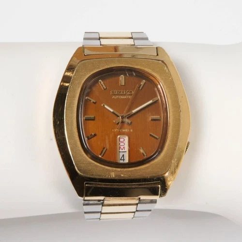 Seiko Automatic 17 Jewel Vintage Wrist Watch 7009 5059 NEEDS BATTERY