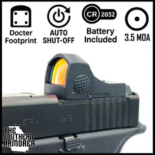 OPEN REFLEX RED DOT OPTIC SIGHT FOR GLOCK MOS 34 35 40 41 45 01 ADAPTER PLATE