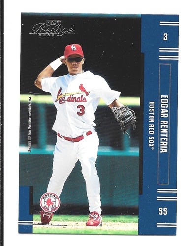 Q 2005 Playoff Prestige Baseball Edgar Renteria #3 NRMT | eBay