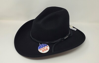 STETSON GUS CRUSHABLE 100% WOOL WESTERN 