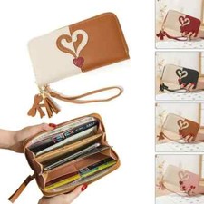 Heart Women Wallet Soft PU Leather Women's Clutch Wallet Female Designer Coin 