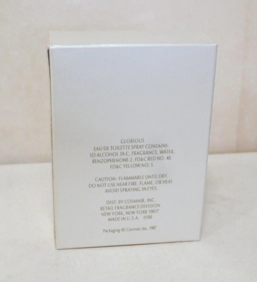 GLORIOUS BY GLORIA VANDERBILT EAU DE TOILETTE EDT SPRAY 0,5 OZ LOTE EN CAJA DE 5 Foto 2 de 2