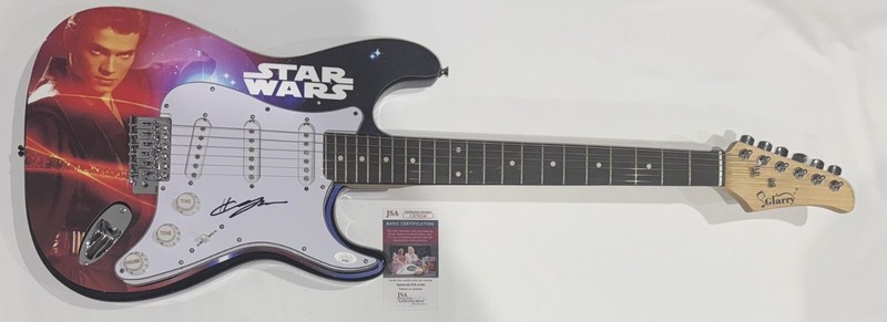 HAYDEN CHRISTENSEN SIGNED CUSTOM STAR WARS ELECTRIC GUITAR DARTH VADER JSA COA