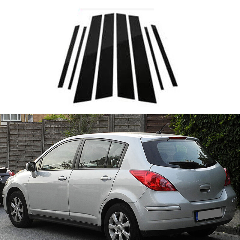For Nissan Versa 5Door Hatchback 2006-2011 Window Pillar Posts Sticker Cover
