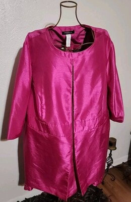 Onyx Nite by Wendye Chaitin Hot Pink Dress with Jacket ~ Sz 30W | eBay Onyx Nite by Wendye Chaitin Hot Pink Dress with Jacket ~ Sz 30W | eBay