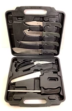 Elk Ridge Big Game Hunter Knife Set with Carry Case