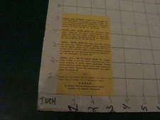 Orig. vintage: KENDALL MOTOR OIL - RACEING CARD TO TIME RACERS watkins glen 1960