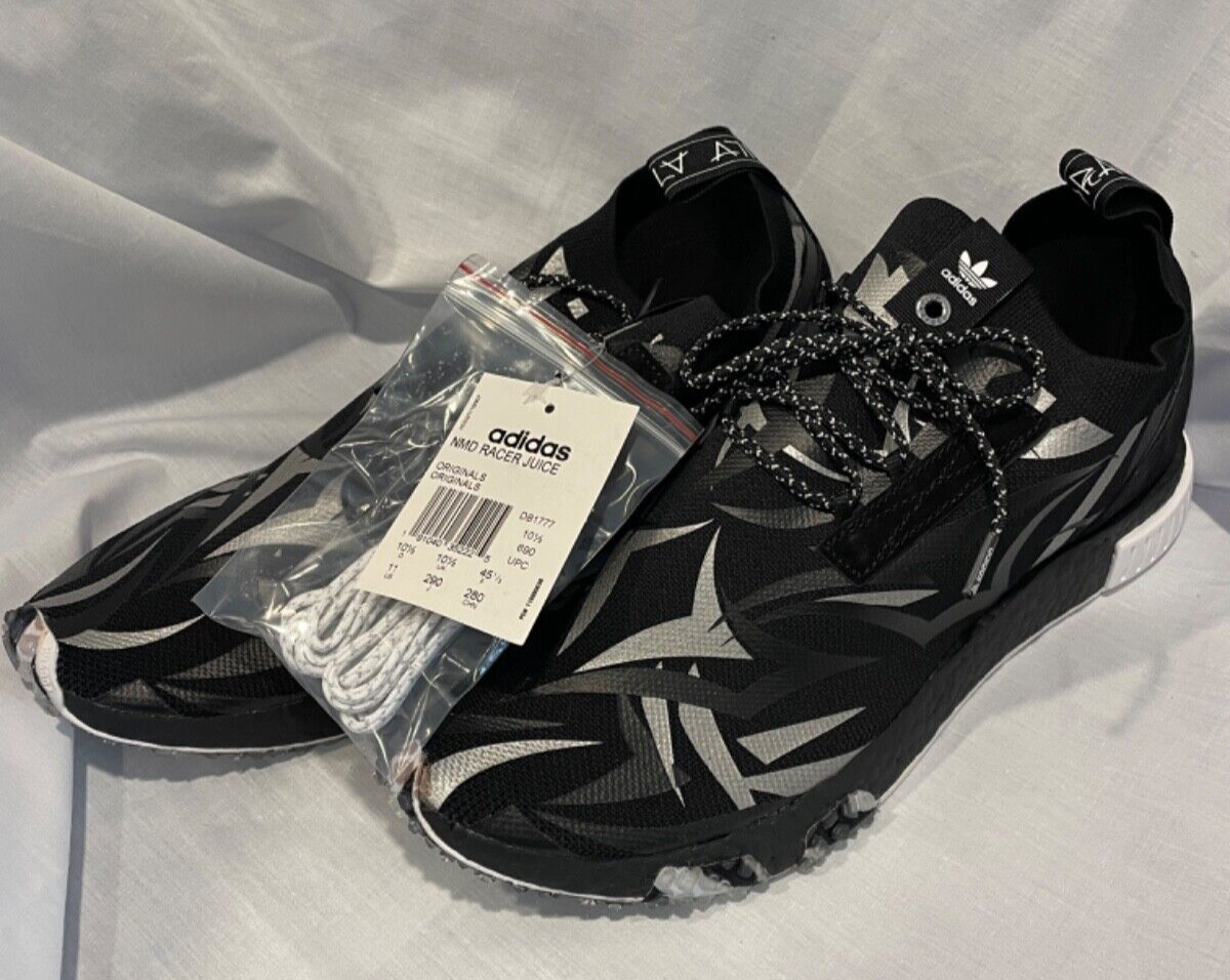 adidas Consortium NMD Racer Juice Mens 11 Black White DB1777