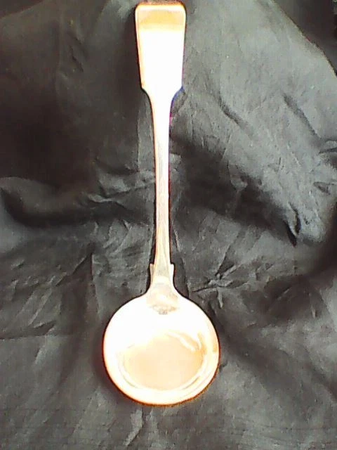 ANTIQUE SILVER PLATED TODDY/SAUCE LADLE CIRCA. LATE 1800's