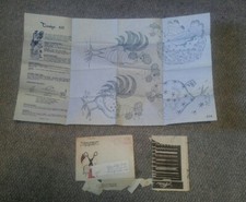 Indiana Farmers Guide Design 655 Chickens Rooster Needlecraft Envelope