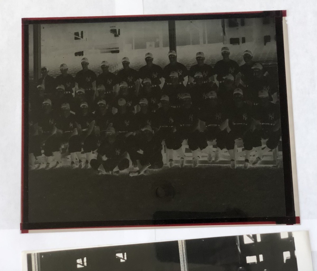 1959-60 New York Yankees Set Original Negative and Group Team