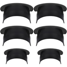 6PCS Plastic Billiards Table Pocket Liner for Pool Table 4 Corner 2 Side Black