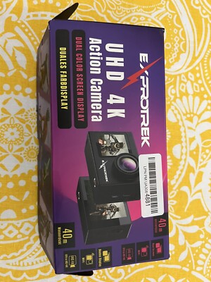 Exprotrek Action Camera 4K 60FPS with Touch Screen