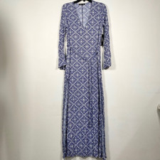 Lulu’s Women’s NWT Size Small Mandala Daydream Blue Maxi Dress