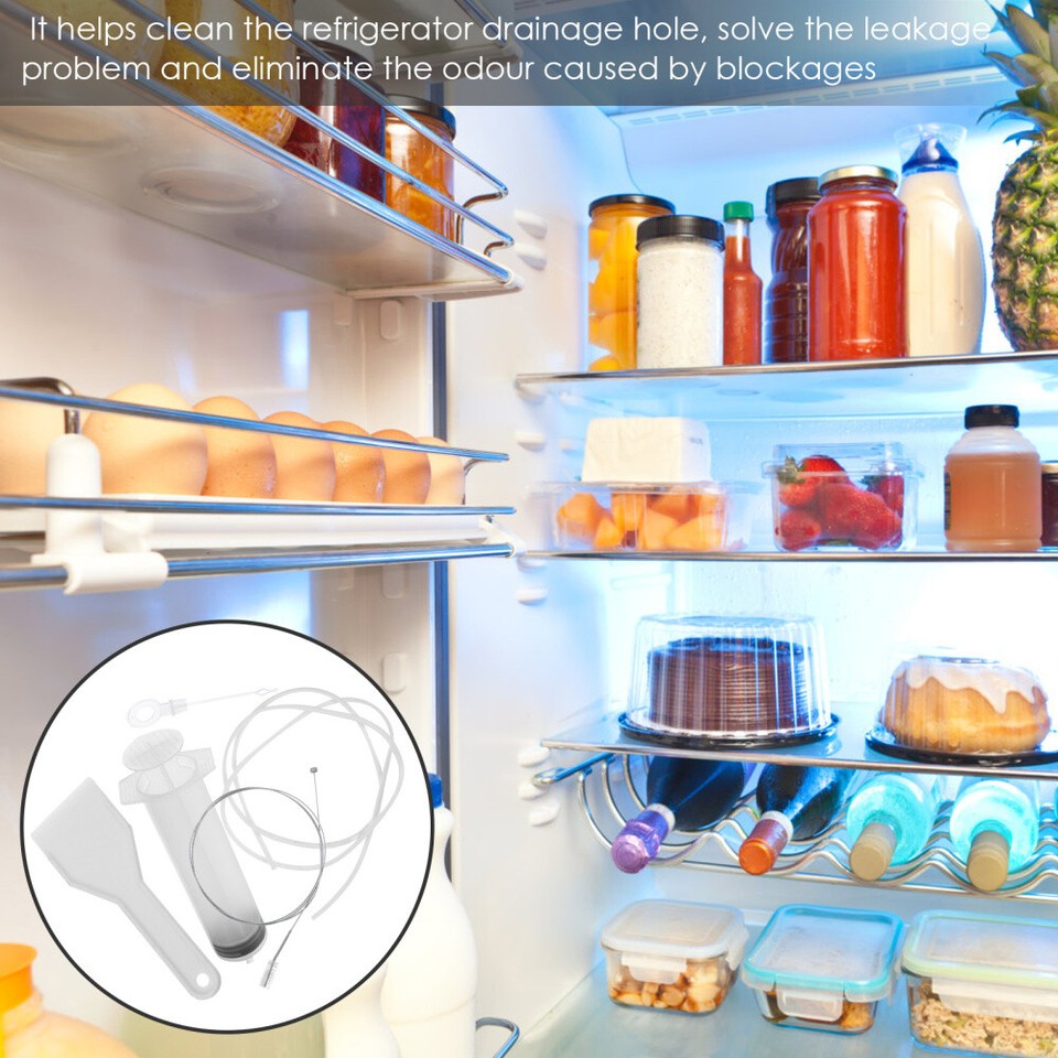 4 Pcs Refrigerator Water Line Cleaning Kit Kits Cleaner Accumulation eBay