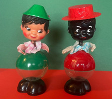 ANTIQUE TOYS - 2 MEN CANDYBOX CANDY CONTAINER - WESTERN GERMANY 1950/70