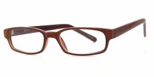 Calabria Soho by Vivid 78 Designer Blue Light Blocking Glasses Brown Rectangle
