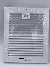 HART/COOLEY 10”x 8” AC/HEATER Register- Adjustable (2-way) White/Steel NEW