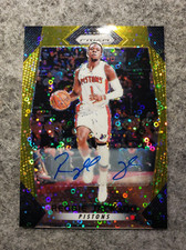 Reggie Jackson 2017 Prizm Fast Break Autographs Gold Prizm #174 10/10 Nuggets