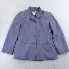 Pendleton Blazer Womens 8 Purple Wool Blend Single Breasted Lined Made in USA