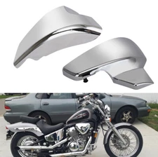 Chrome Battery Side Fairing Covers Fit For Honda Shadow VLX 600 VT600C 1999-2007