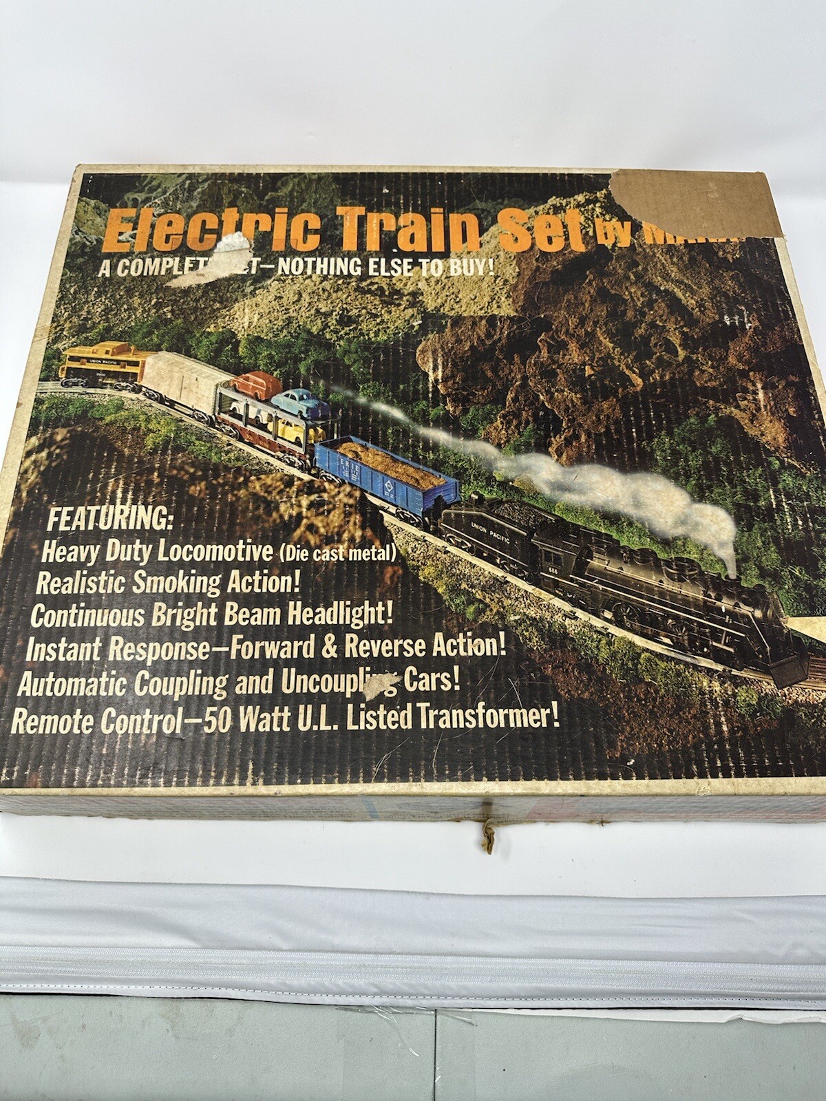 Electric Train Set By Marx 52875 In Box Untested Smoking Action eBay