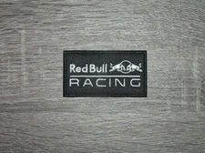 Red Bull Racing Black Motorsports Energy Drink Iron On Patch 2.75" x 1.5"