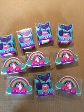 Girls 5 JUMBO Erasers Assorted Lot Of 10 3x2x1.25   Size NEW