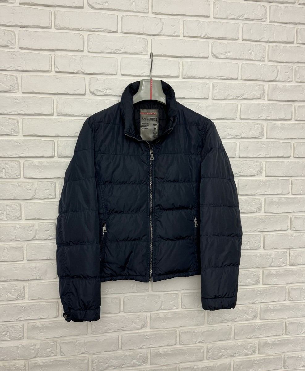 Women's Prada Down Jacket Puffer Dark Navy Art.280802 Small Women's Prada Down Jacket Puffer Dark Navy Art.280802 Small