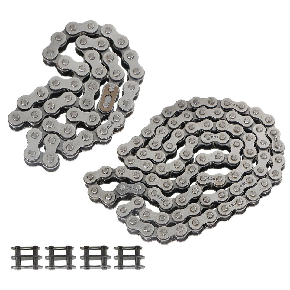 Catena Di Trasmissione 420 Per Mini Bici Coleman CT200U, CT200U-EX, BT200X, B200R - Foto 4