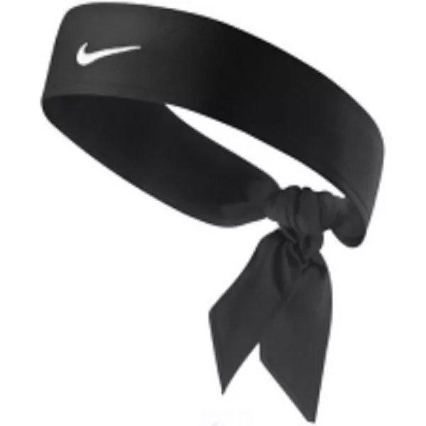 New Womens Nike Head Tie Dri Fit black Headband Tennis Run Basketball Skylar 1.0