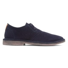 Hush Puppies Mens Shoes Blue Adults Lace Up Navy Leather Cushioned Scout Size