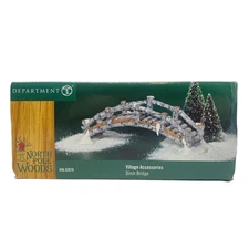 Dept 56 Birch Bridge North Pole Woods Series Village Accessories  56.52876  new