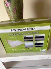 Mocassi Box Spring Cover Navy Fits 4"-12" depth NEW