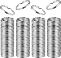 100 StüCke SchlüSselringe Edelstahl, 20Mm Metall Spalt Ringe FüR SchlüSselanhäNg